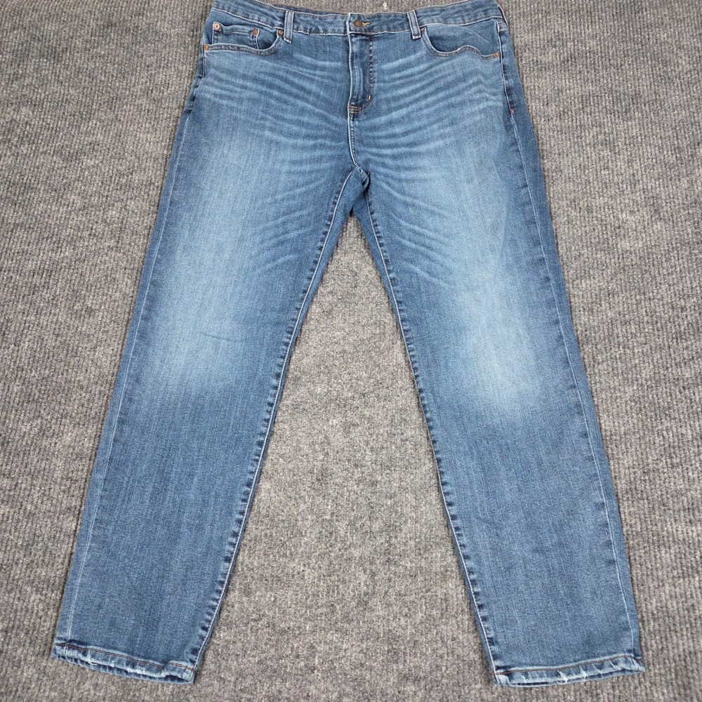 Aeropostale Mens Super Skinny Jeans 42x32‎ Blue Medium Wash Repreve Denim 26378